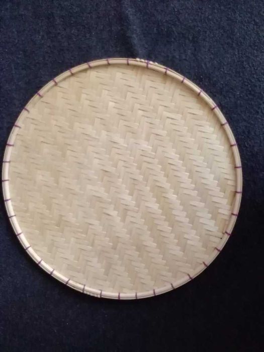 Podkładka - taca bambusowa, okrągła