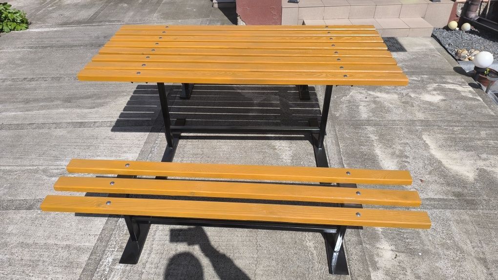 Meble Ogrodowe Dwie Ławki i Stół 160Cm Transport
