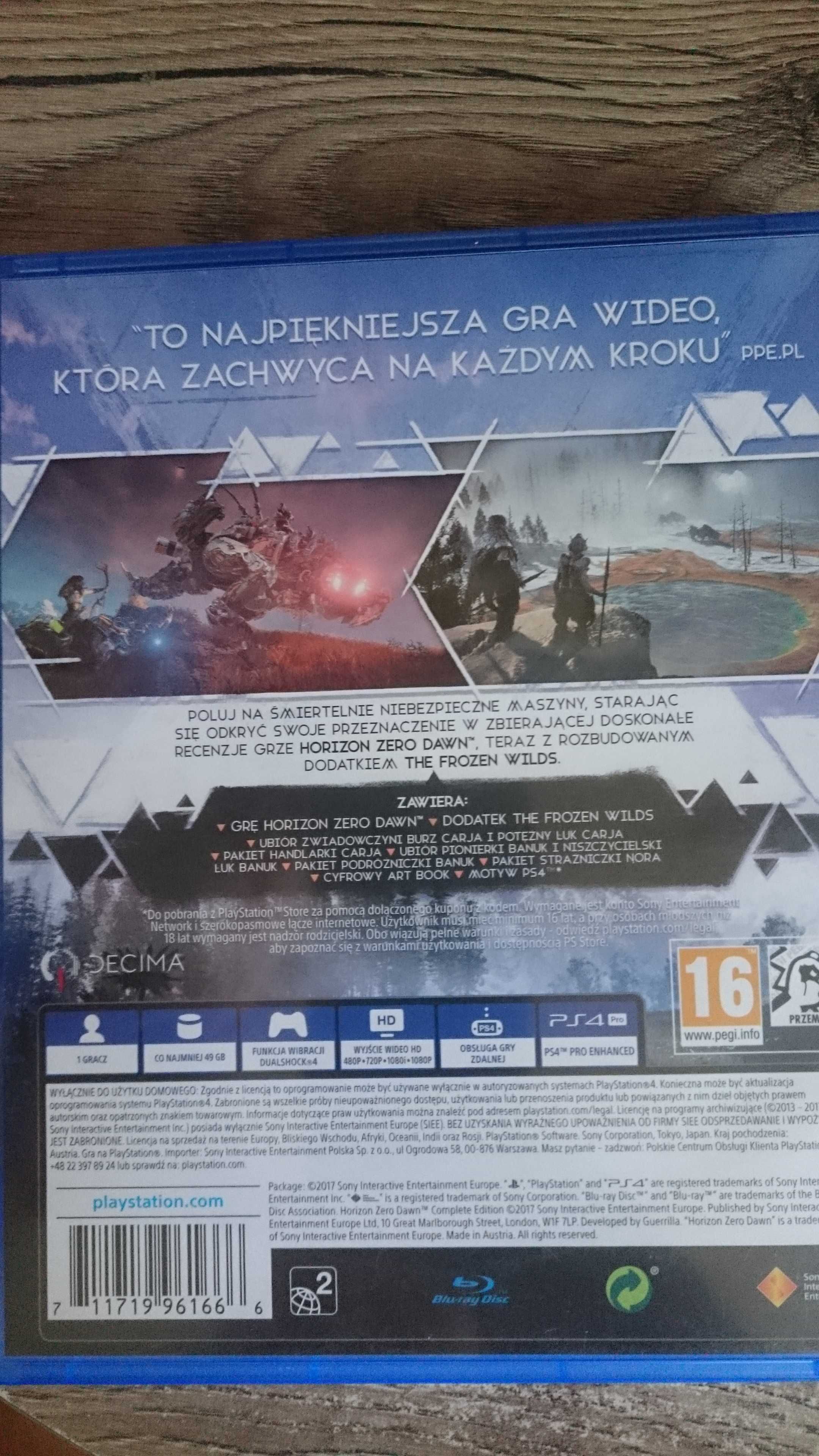 Gra Horizon Zero Dawn Complete Ediotion PL PS4 PlayStation 4 Spiderman