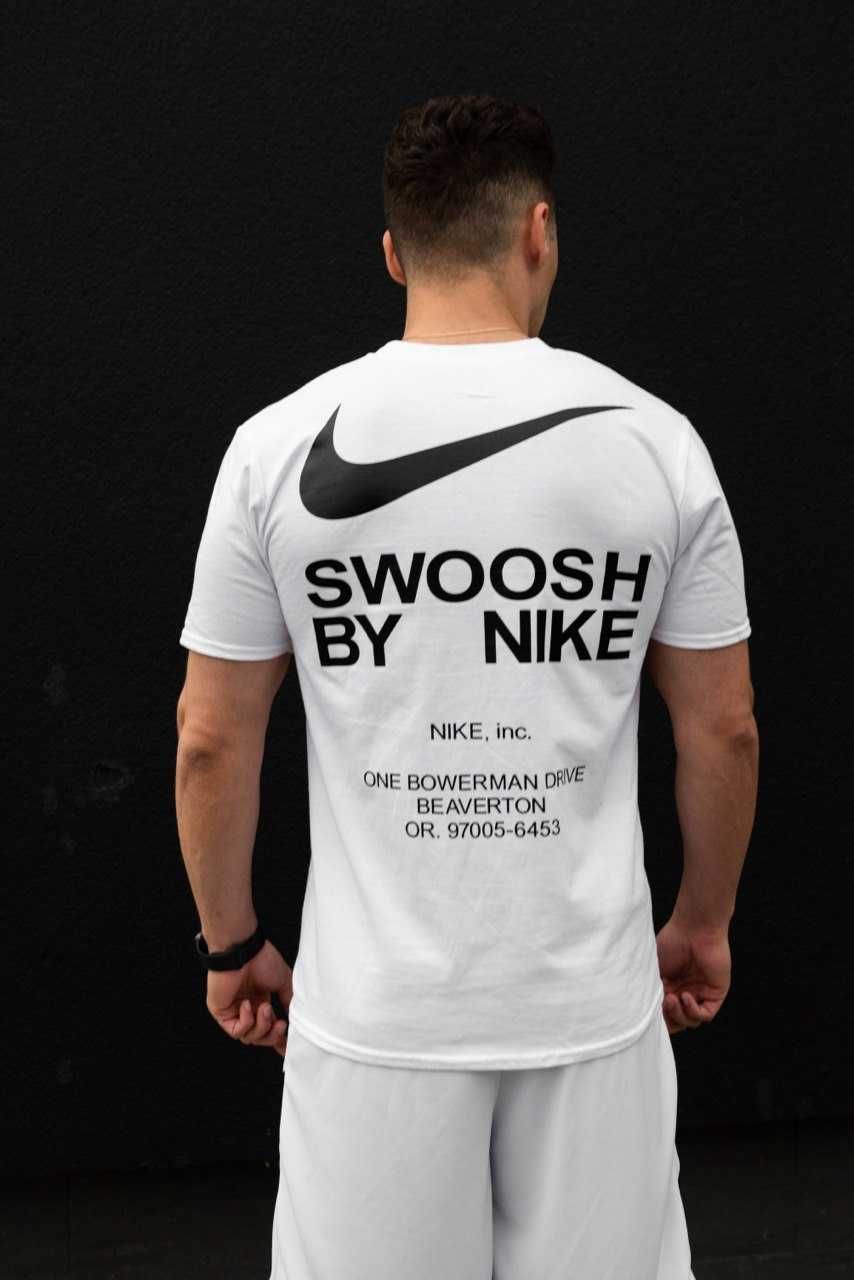 Спортивна Футболка Nike Swoosh біла M/L