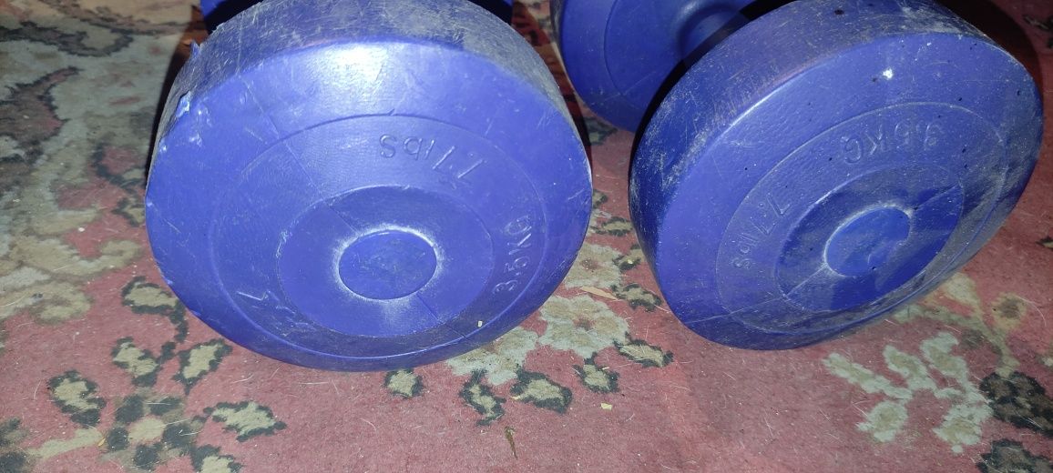 Hantelki na siłownię 2 x 3.5 kg