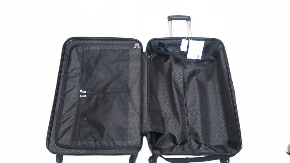 Guess Walizka Stroma 28 In 4 Wheeler Logowana Premium