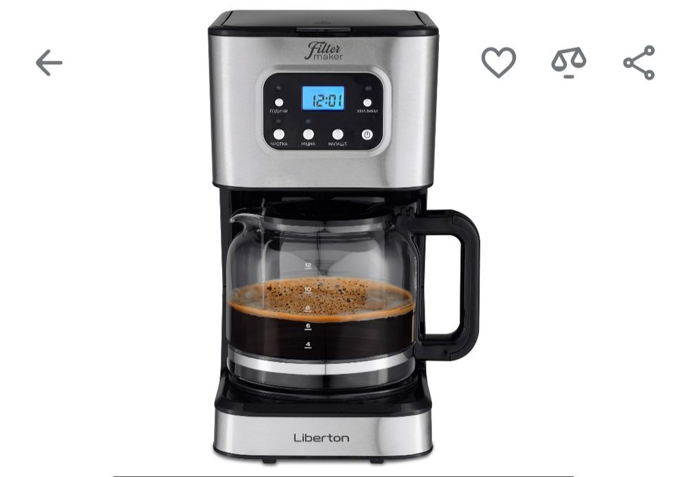 Кавоварка крапельна Liberton LCM-2202