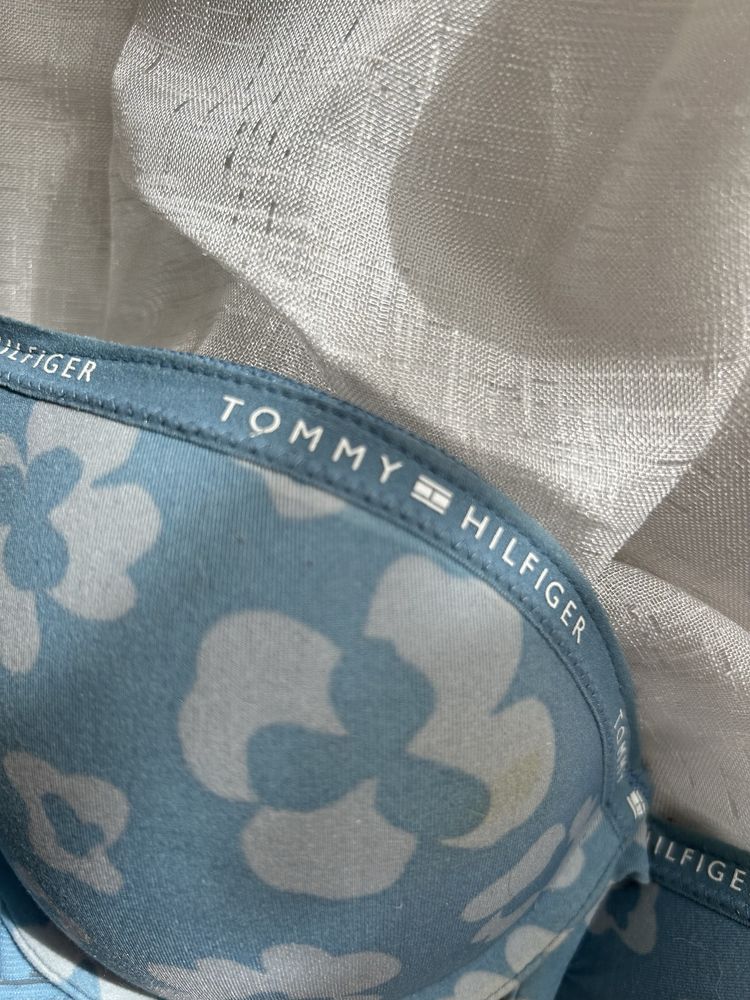 Biustonosz niebieski błękitny Tommy Hilfiger 75A