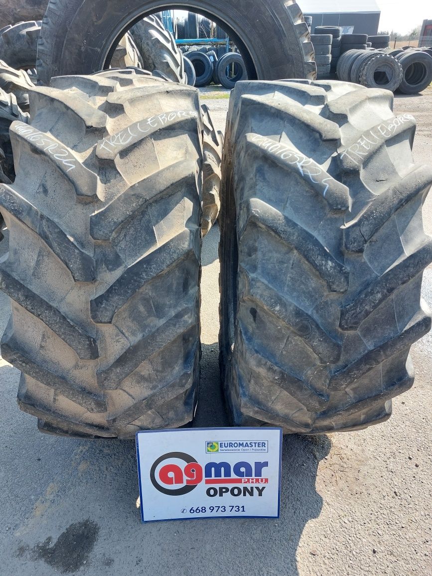 440/65R24 Trelleborg opony używane rolnicze para