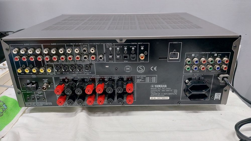 Yamaha rx v559 ресивер 5×95 ват 11 кг
