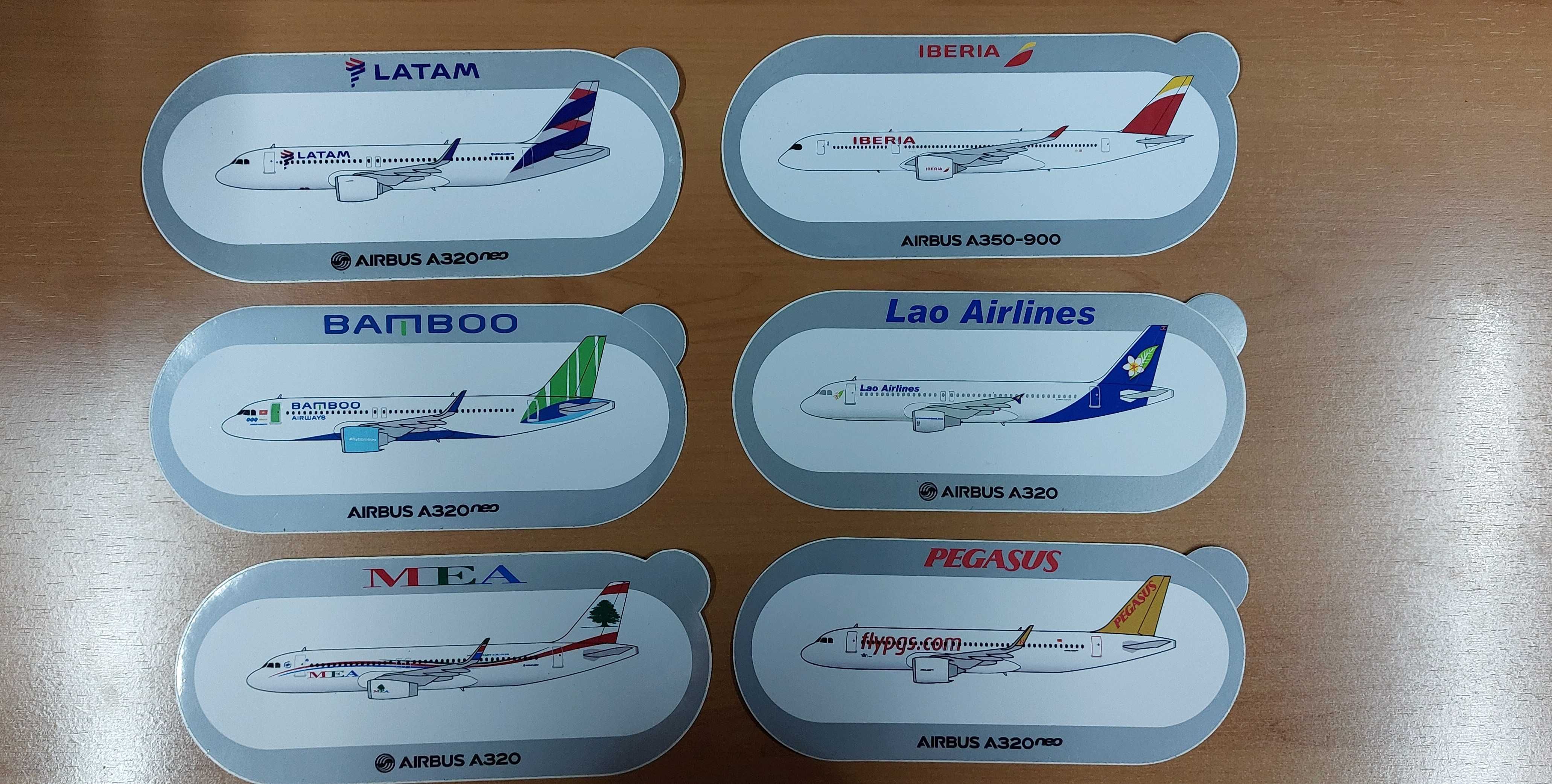 Lotes Autocolantes Boeing Airbus 01 (Varias fotos)