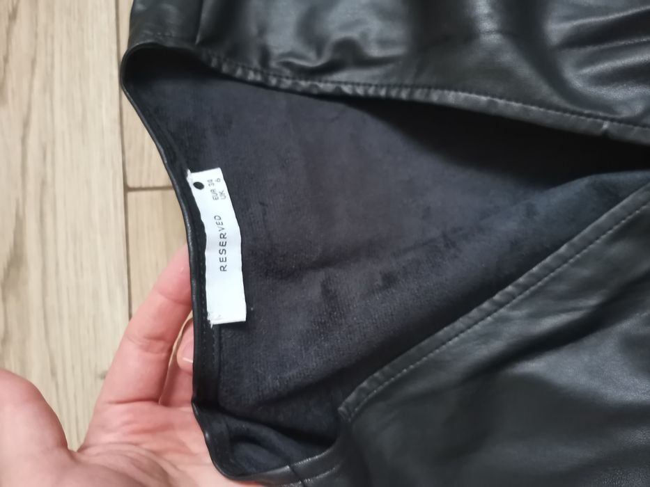 Sukienka firmy Reserved skórzana, eko skóra czarna 34  XS - S,