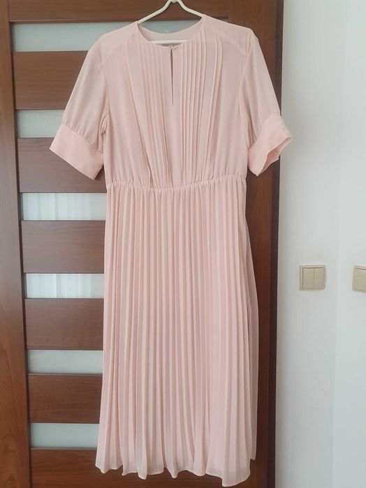 Sukienka pudrowy róż H&M