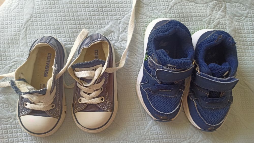Conjunto sapatos bébé tamanho 21/22