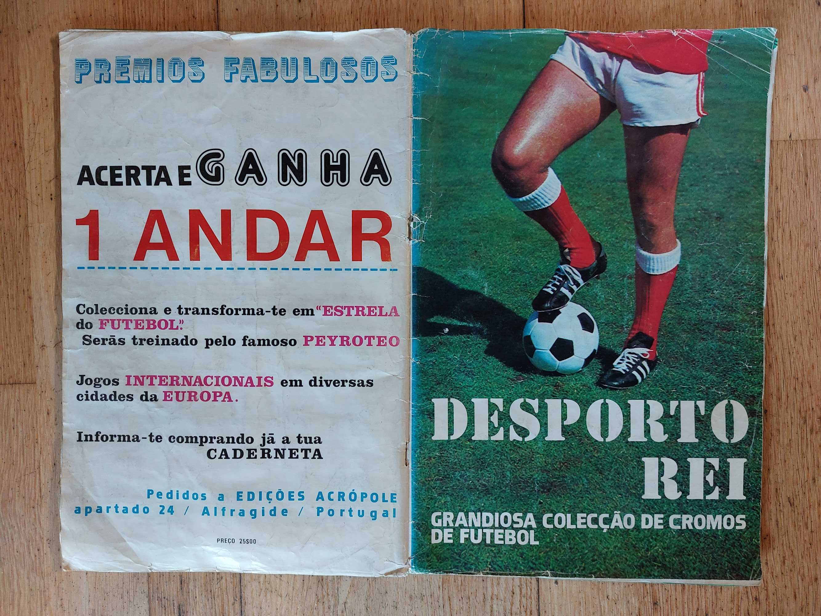 Caderneta de cromos "Desporto Rei 1977/78"  - Completa