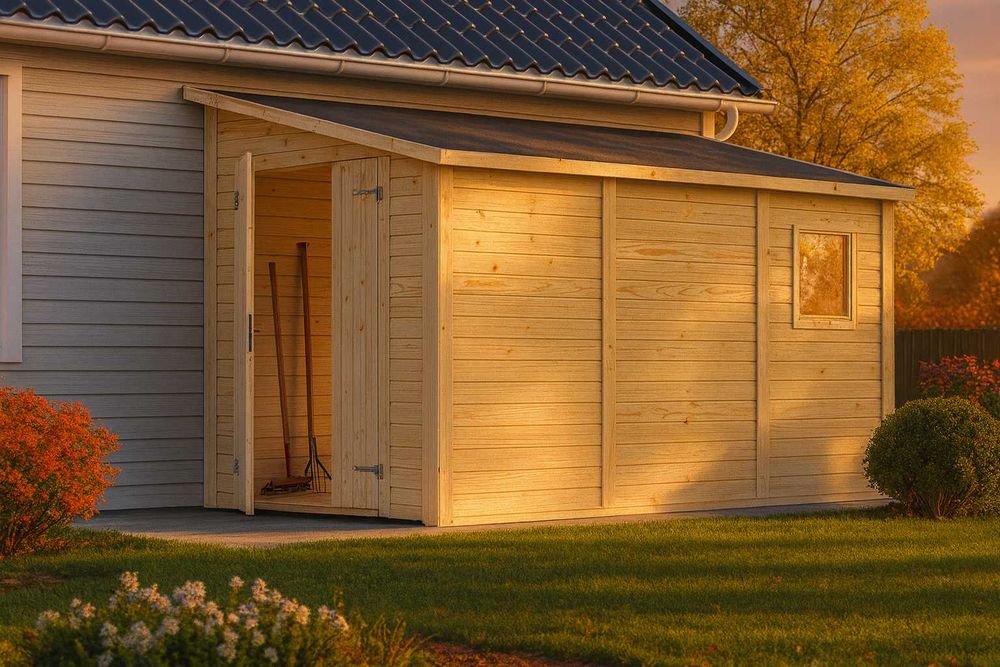 Szopka - drewutnia - narzędziownia  5.4m2 - do samodzielnego złożenia