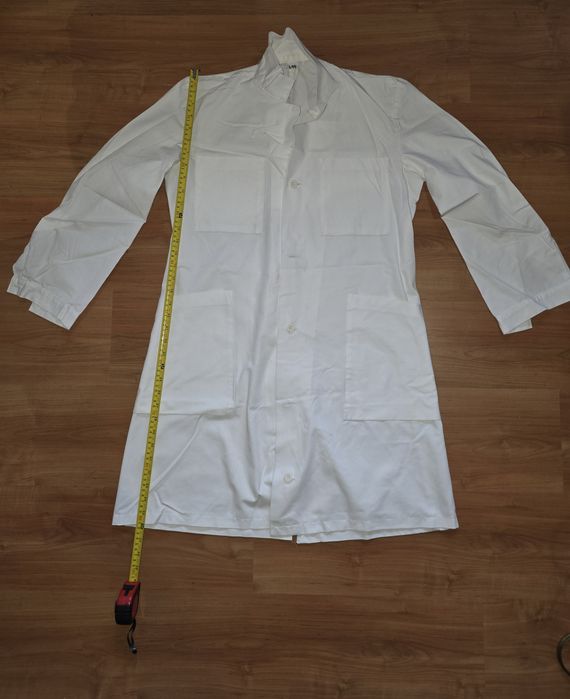 Fartuch kitel medyczny laboratoryjny mundurek uniform biały