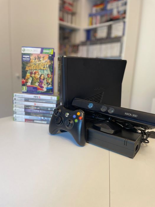 Konsola Xbox 360S, 250GB, zestaw z grami, kinectem