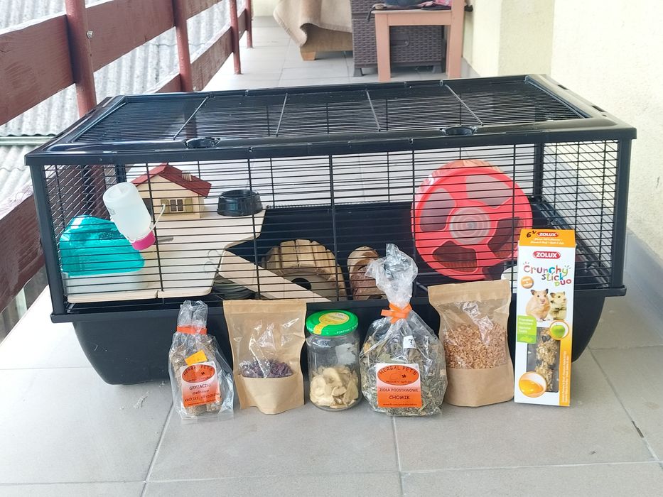 Duża klatka dla chomika bob czarna