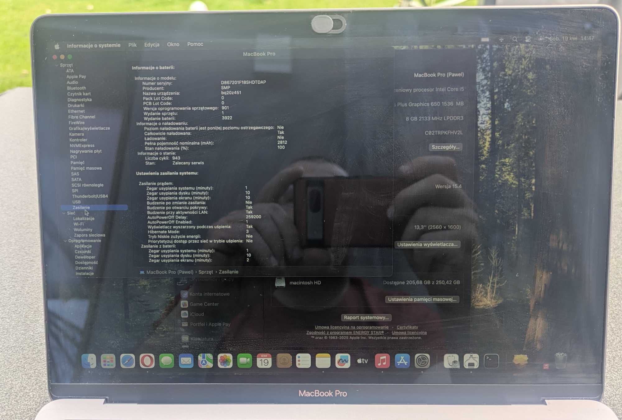 Macbook pro 13, z mocnym procesorem Intel i5- 3,1GHZ