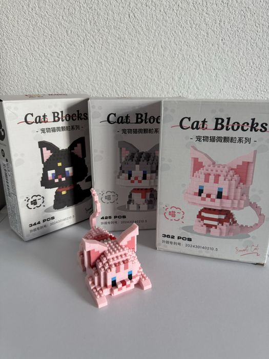 3D Конструктор Лего Cat blocks 360 деталей у формі котика