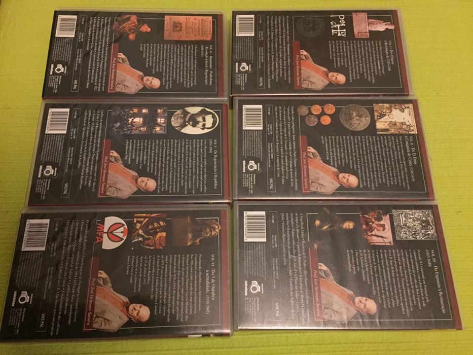 Coleção de 6 VHS História de Portugal