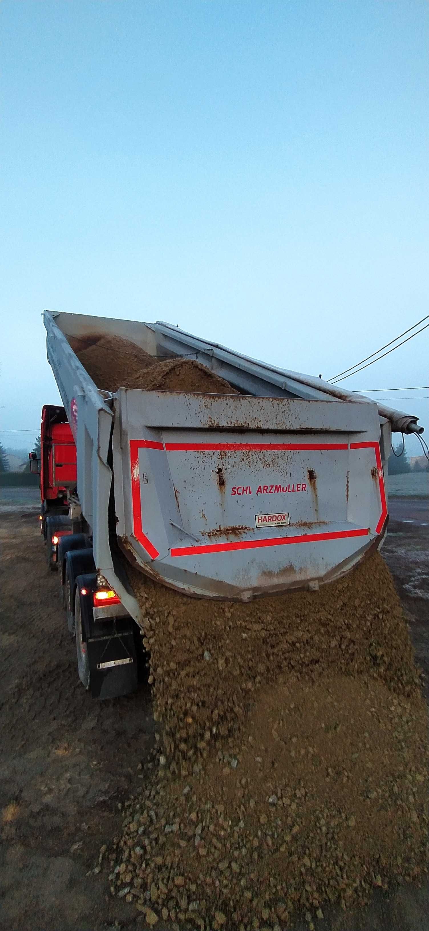 Usługi transportowe kruszywo|zboże|węgiel|gruz|szlaka|palety|platforma