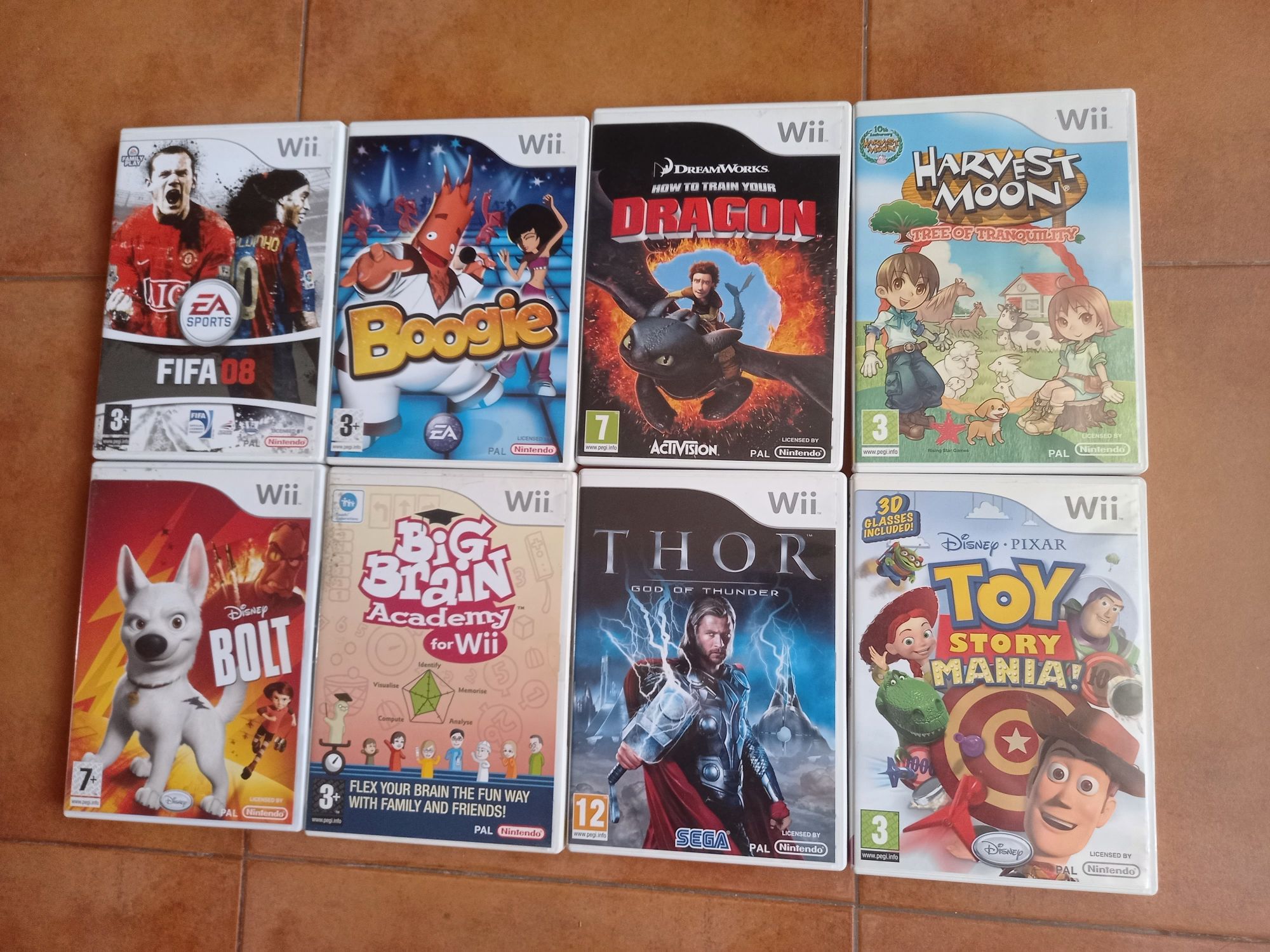 Jogos para Nintendo Wii.