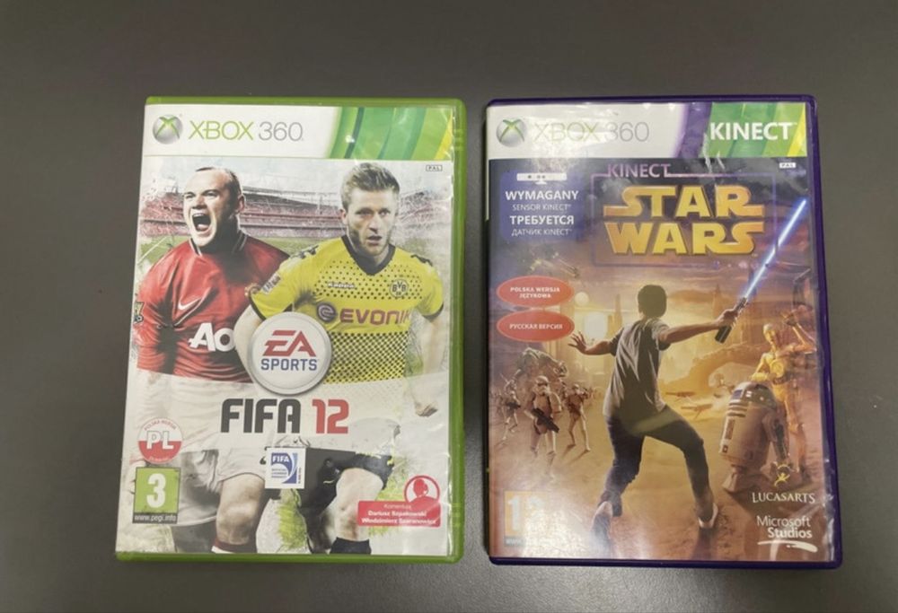 Fifa 12 & Star Wars gry na xbox 360