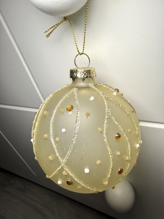 4 bolas natal grandes vidro - novas