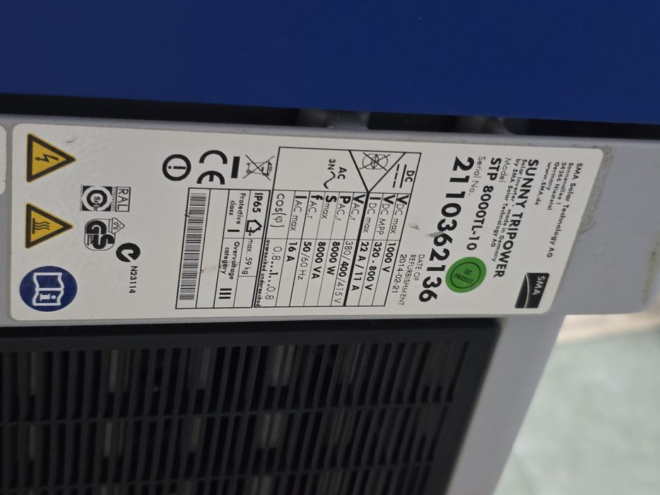 Falownik SMA Sunny tripower 8kW