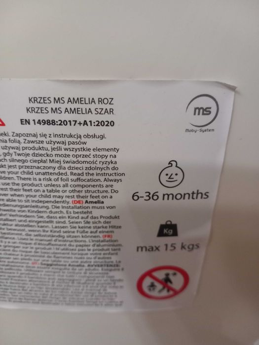 Krzesło do karmienia, 6 - 36 miesiecy