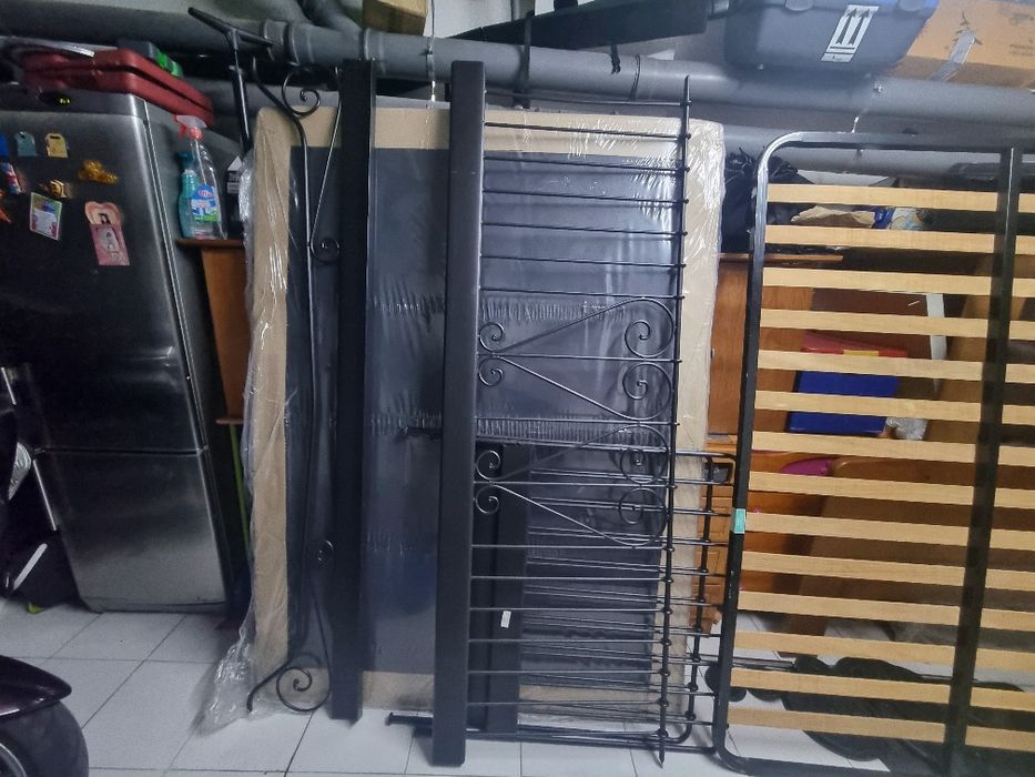 Cama Ferro Preto 90×200