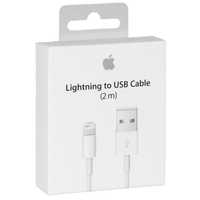 Kabel USB Apple Lightning 2M - Kompatybilny z iPhone/iPad