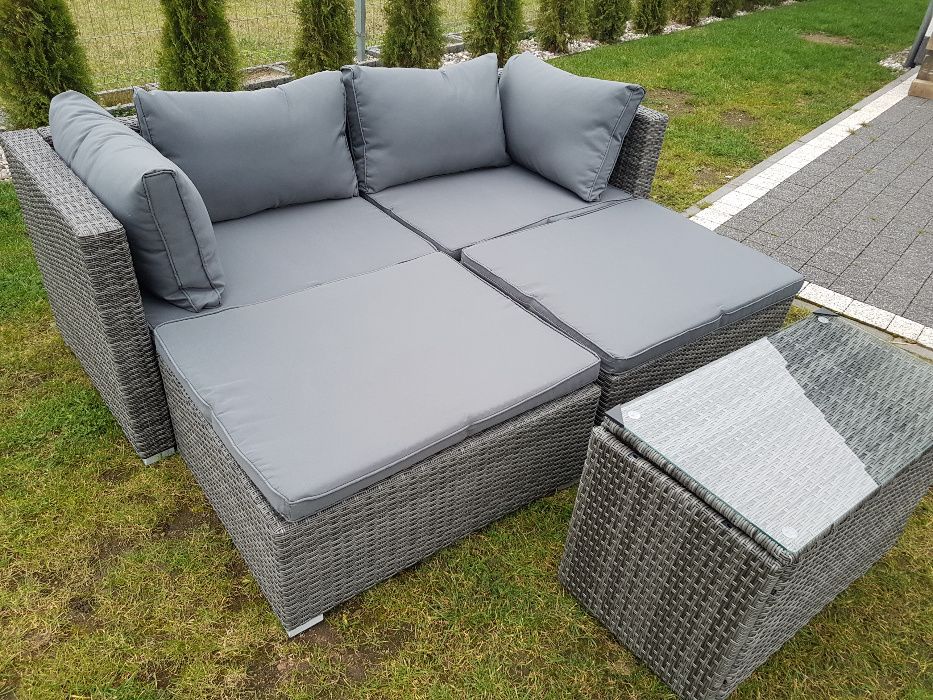 5-cio częsciowy zestaw mebli ogrodowych!Naroznik ogrodowy!Technorattan