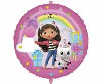 Balon foliowy Okrągły KOCI DOMEK GABI GABBY'S DOLLHOUSE Urodziny