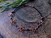 Choker naszyjnik handmade rękodzieło artystyczne biżuteria