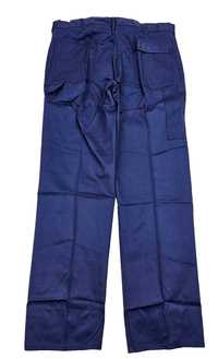 Granatowe bawełniane spodnie robocze z wojska r. 58 (112)