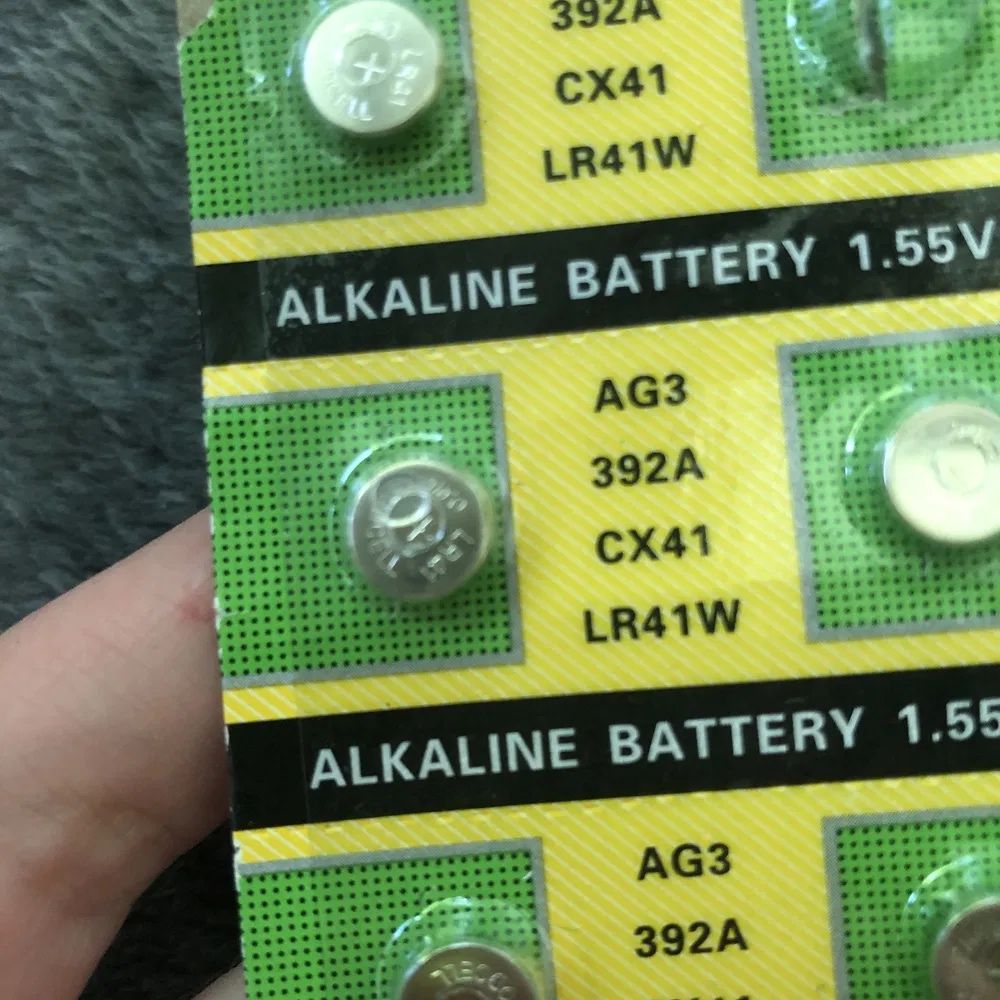 2 шт Алкалиновые батарейки AG3 392A CX41 LR41W 1.55V (батарейка)