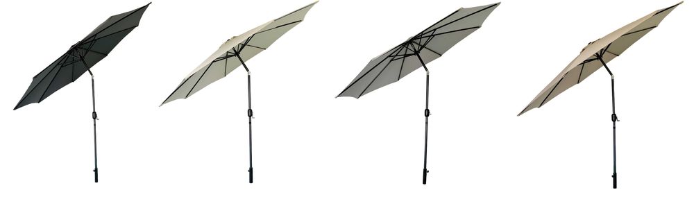 Parasol ogrodowy DUŻY składany łamany regulowany MOCNY korbka 300 cm