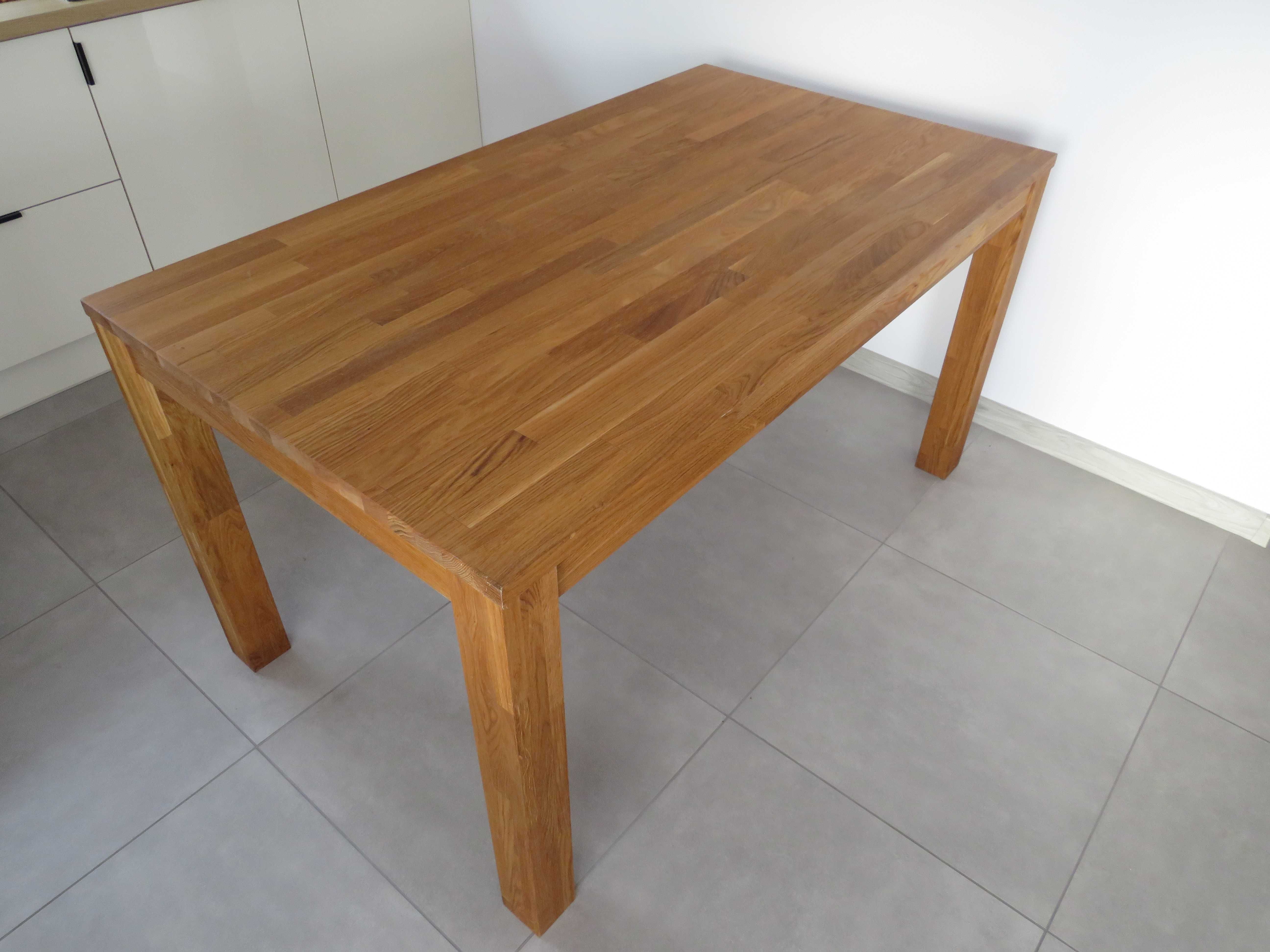 stół drewniany 150 cm x 85 cm wysokość 78 cm