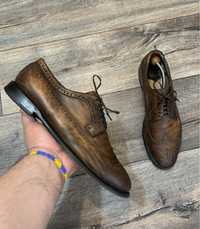 Silvano Sassetti чоловічі шкіряні туфлі броги Made in Italy