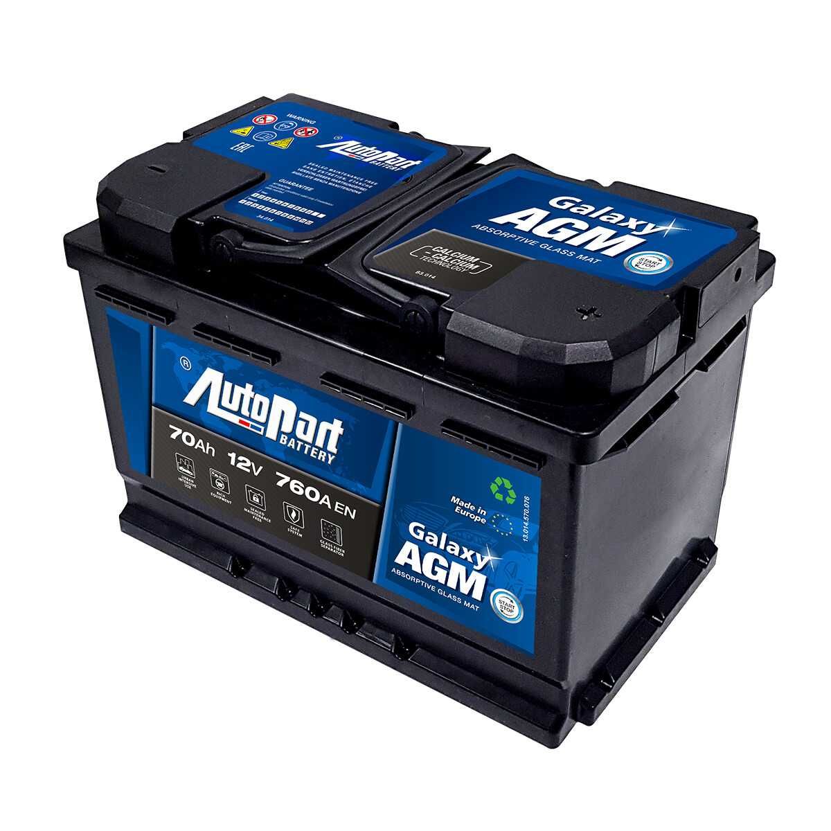 Akumulator AUTOPART Galaxy AGM 70Ah 760A