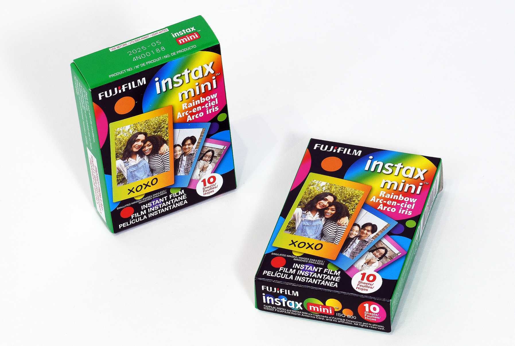 FUJIFILM INSTAX MINI Rainbow Instant Film (10 фото) Made in Japan.