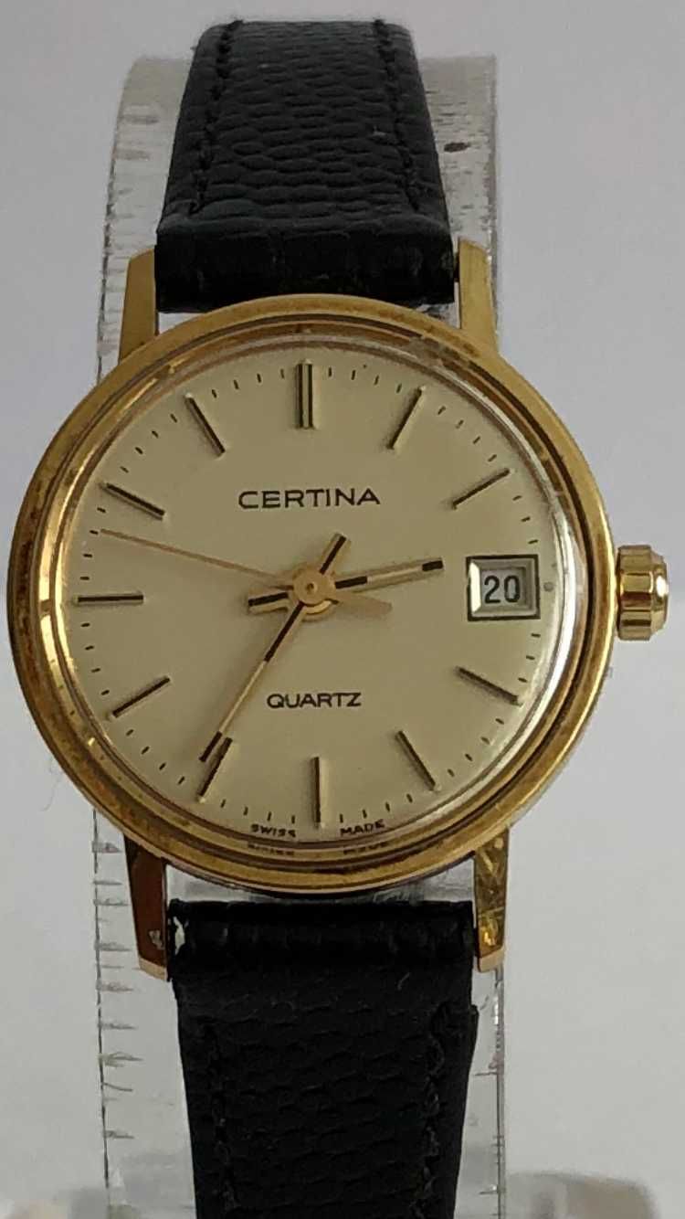 Certina, złoto 14K, nr ref.: EOL 111.9199.65, piękny zegarek, full set