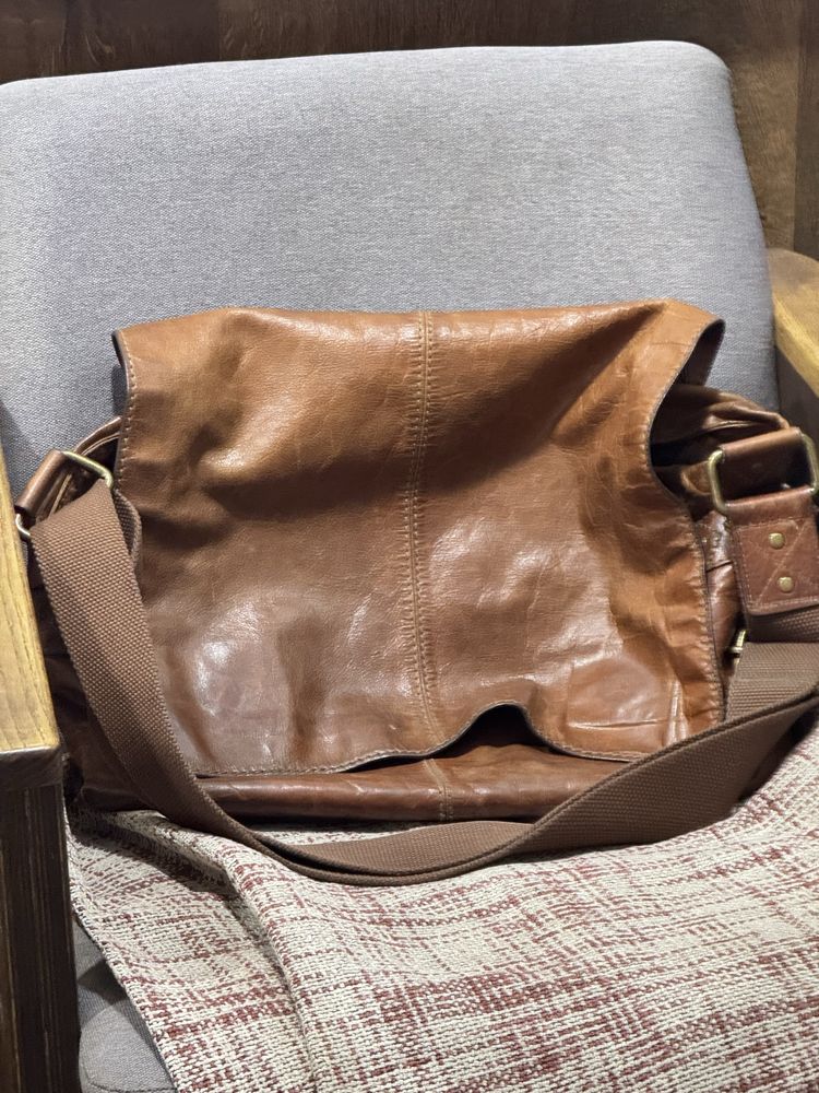 Ділова сумка fossil, ручна робота, hand made