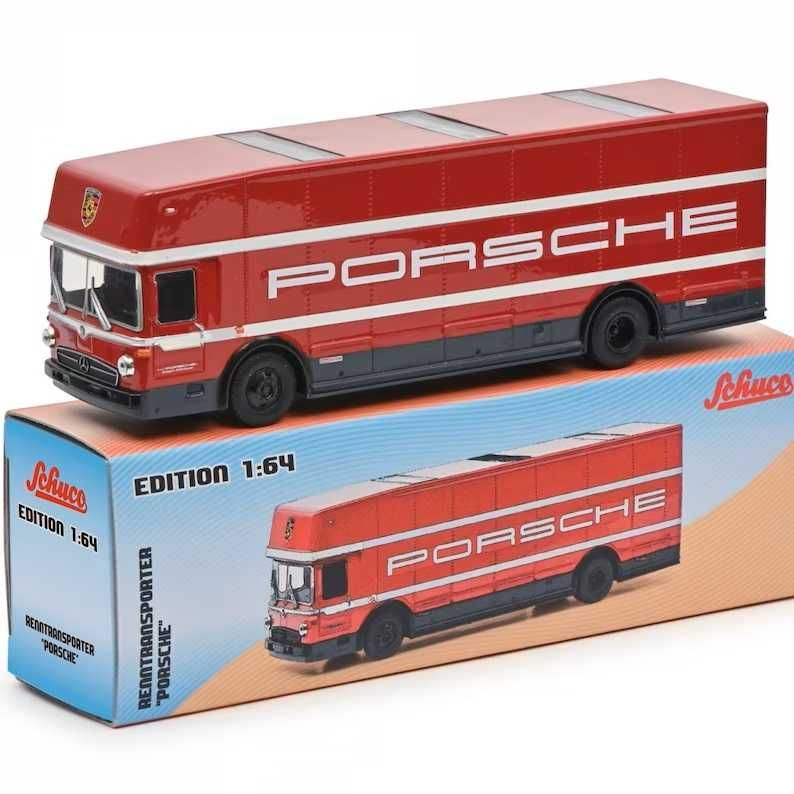 Schuco 1/64 - Mercedes-Benz O317 Transporte "Porsche"