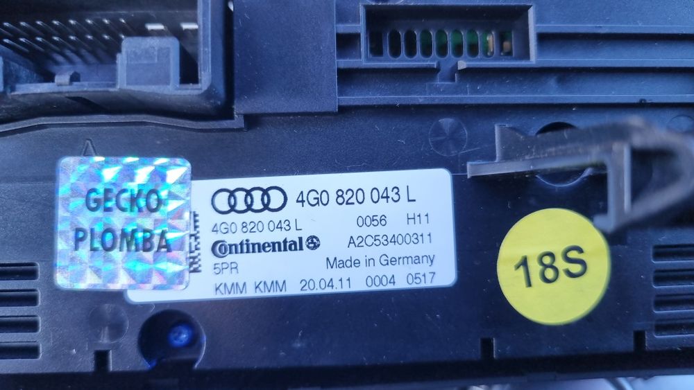 Panel klimatyzacji audi a6 c7