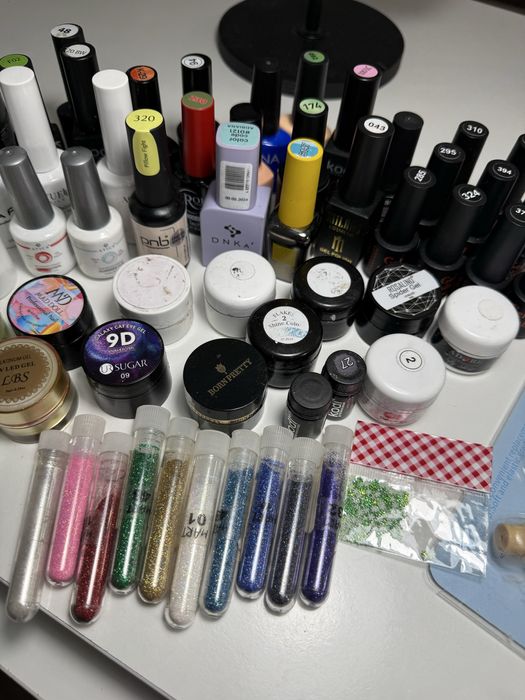 Набор материал для маникюра гель лак краска декор