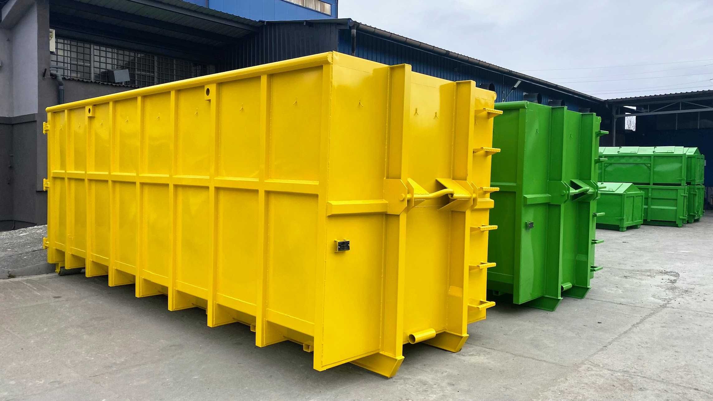 Kontener KP7 3500x1700x1000 śmietnik,ODPADY, pojemnik,kryty, PRODUCENT