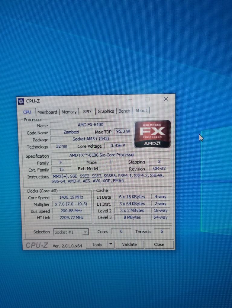 Процессор AMD FX 6100, AM3+