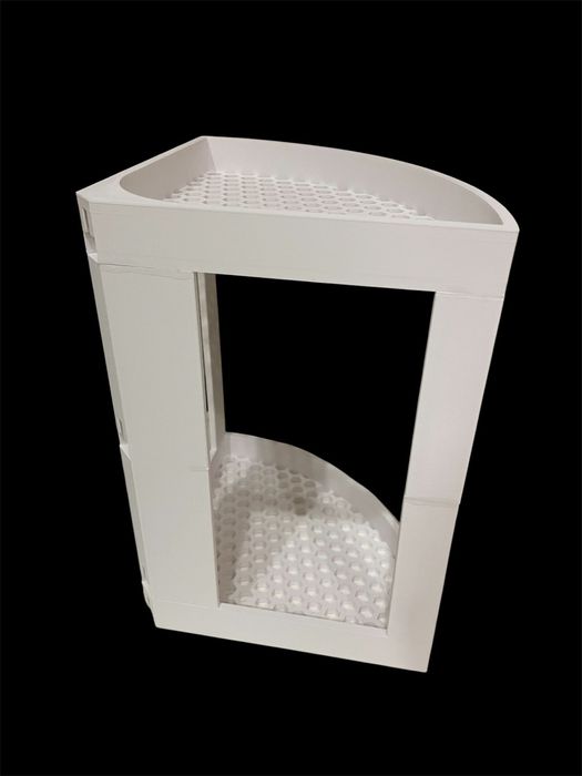 Estante de banho de canto para chão