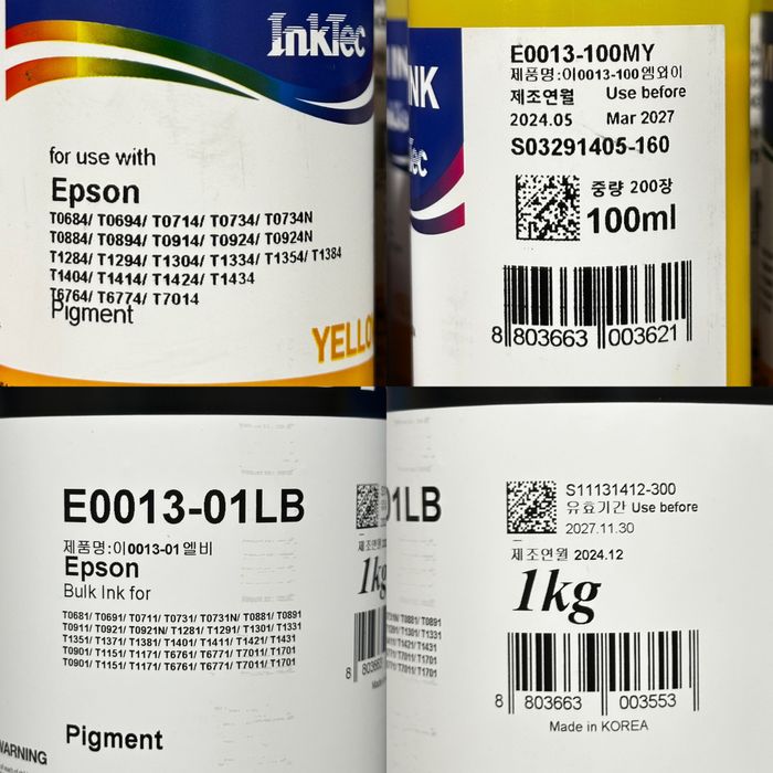InkTec E0013 пігментні чорнила для Epson 1390 1400 1500W