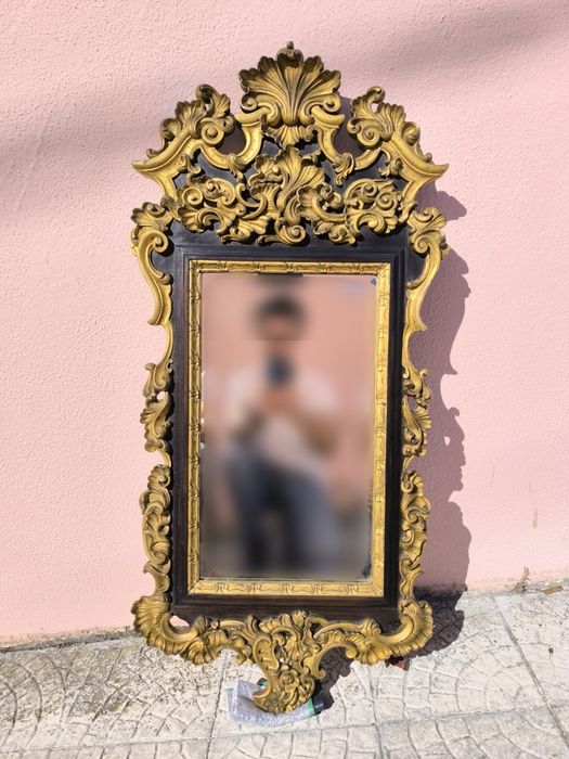 Espelho - entalhado à mão - Final séc. XIX